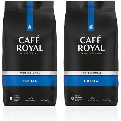 Café Royal - Crema 2x1kg - Café en grains - Publicité Café Royal - Crema 2x1kg - Café en grains - Publicité