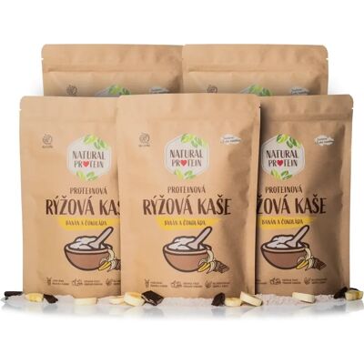 Pohanková rýžová kaše s proteiny - Banán a čokoláda - 1 kus Pohanková rýžová kaše s proteiny - Banán a čokoláda - 1 kus