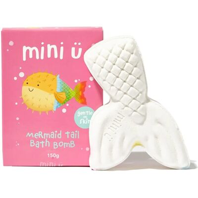 Mini-U Merenneidon pyrstö kylpyvaahtopallo - 150g Mini-U Merenneidon pyrstö kylpyvaahtopallo - 150g