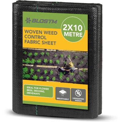 BLOSTM - Woven Membrane - 2m x 10m - Membrane anti mauvaises herbes - Publicité BLOSTM - Woven Membrane - 2m x 10m - Membrane anti mauvaises herbes - Publicité
