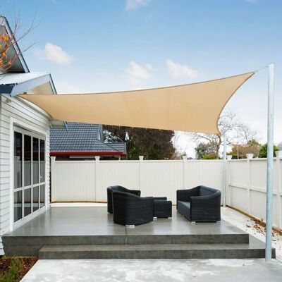 AXT SHADE Toldo vela impermeable rectangular 3x4m - Shade sail - Publicité AXT SHADE Toldo vela impermeable rectangular 3x4m - Shade sail - Publicité