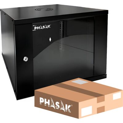 Armoire rack mural Phasak PHO 2007D - 19'', 7U, Noir - Publicité Armoire rack mural Phasak PHO 2007D - 19'', 7U, Noir - Publicité