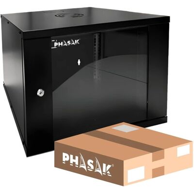 Armadio Rack Muro Phasak 9U - Compatto e Ventilato Armadio Rack Muro Phasak 9U - Compatto e Ventilato