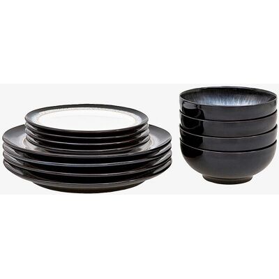 Denby Halo Steingodsservise - Svart/Multicolor Denby Halo Steingodsservise - Svart/Multicolor