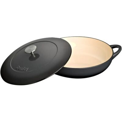 Denby Halo Cast Iron 30cm Shallow Casserole - Cast Iron Casserole Denby Halo Cast Iron 30cm Shallow Casserole - Cast Iron Casserole