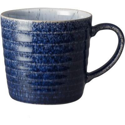 Denby Studio Blue Cobalt/Pebble Rillet Kopp - Kopp Denby Studio Blue Cobalt/Pebble Rillet Kopp - Kopp