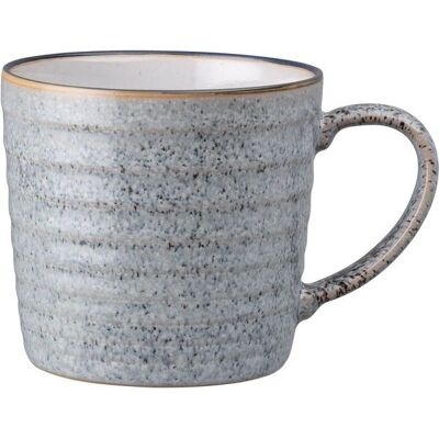 Denby Studio Grey Ridged Mug - 400ml - Kop Denby Studio Grey Ridged Mug - 400ml - Kop