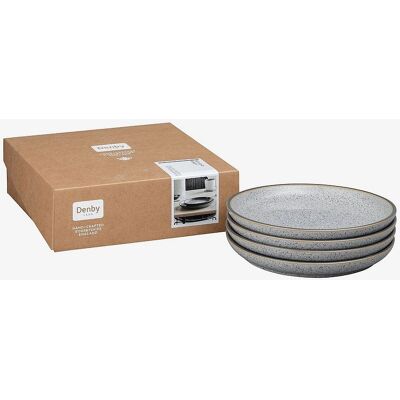 Denby Sett med 4 Coupe Tallerkener - Tallerken Denby Sett med 4 Coupe Tallerkener - Tallerken