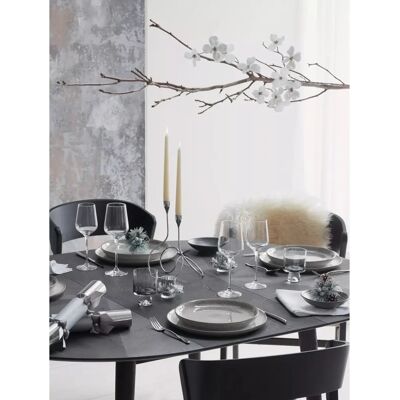 Denby Studio Grey Gres Coupe Tallerkener - 26cm, Pakke med 4 Denby Studio Grey Gres Coupe Tallerkener - 26cm, Pakke med 4