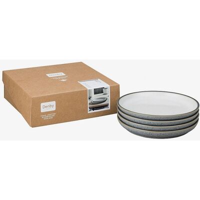 Denby Sett med 4 Medium Coupe Tallerkener - Tallerkener Denby Sett med 4 Medium Coupe Tallerkener - Tallerkener