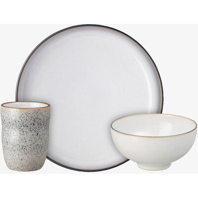 Denby - Børne spise sæt - 3 dele - Grå Denby - Børne spise sæt - 3 dele - Grå