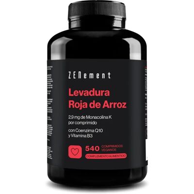 Zenement Arroz Vermelho de Levedura com Coenzima Q10 e Monacolina K - 540 Comprimidos Zenement Arroz Vermelho de Levedura com Coenzima Q10 e Monacolina K - 540 Comprimidos