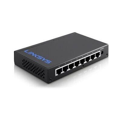 Linksys LGS108 Unmanaged Gigabit Ethernet Switch - Black Linksys LGS108 Unmanaged Gigabit Ethernet Switch - Black