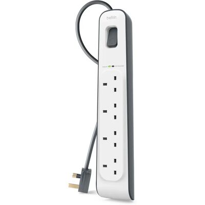 Belkin BSV400AF2M Surge Protector White 4 AC Outlets 2M Belkin BSV400AF2M Surge Protector White 4 AC Outlets 2M