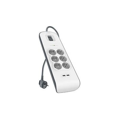 Regleta Belkin BSV604vf2M con Protección - 6 Tomas y 2 USB Regleta Belkin BSV604vf2M con Protección - 6 Tomas y 2 USB