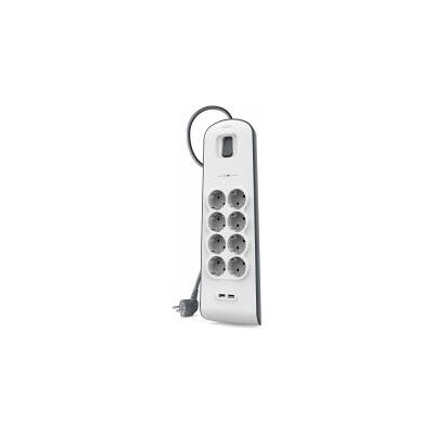Protector de Sobretensiones Belkin BSV804VF2M - Enchufe, 8 Tomas, 2m Protector de Sobretensiones Belkin BSV804VF2M - Enchufe, 8 Tomas, 2m