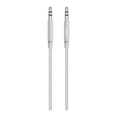 Belkin AV10164BT04-SLV Silver Audio Cable - 1.2m - Audio Cable Belkin AV10164BT04-SLV Silver Audio Cable - 1.2m - Audio Cable