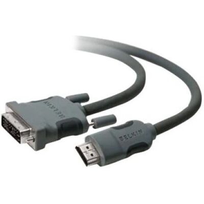 Câble HDMI vers DVI de Belkin - 1.8m Noir - Vidéo Numérique HDMI DVI-D - Publicité Câble HDMI vers DVI de Belkin - 1.8m Noir - Vidéo Numérique HDMI DVI-D - Publicité