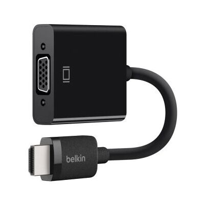 Adaptateur Vidéo Belkin - 2,5m VGA HDMI - Noir - Publicité Adaptateur Vidéo Belkin - 2,5m VGA HDMI - Noir - Publicité