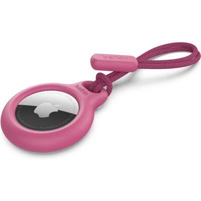 Belkin Pink AirTag-Hülle mit Verschluss & Band - Schutz & Befestigung Belkin Pink AirTag-Hülle mit Verschluss & Band - Schutz & Befestigung