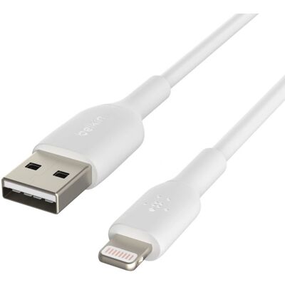 Cavo Lightning Belkin CAA001BT2MWH - 2m - Bianco - Cavo Lightning Cavo Lightning Belkin CAA001BT2MWH - 2m - Bianco - Cavo Lightning