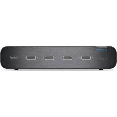 Belkin F1DN204KVM-UN-4 - 4K Ultra HD KVM-Switch - Schwarz Belkin F1DN204KVM-UN-4 - 4K Ultra HD KVM-Switch - Schwarz