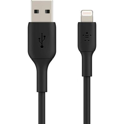 Belkin CAA001BT1MBK2PK - 1m Lightning Kabel - Zwart Belkin CAA001BT1MBK2PK - 1m Lightning Kabel - Zwart