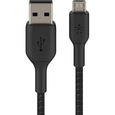 Belkin Micro-USB zu USB-A Kabel 1m - Schwarz Belkin Micro-USB zu USB-A Kabel 1m - Schwarz