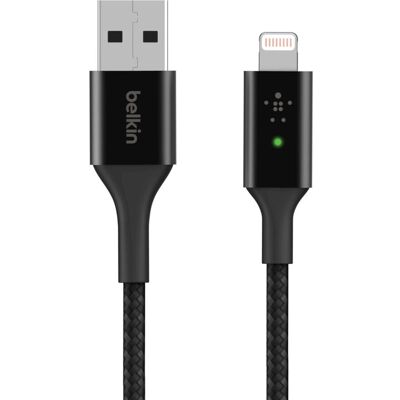 Belkin CAA007BT04BK Lightning-kaapeli - 1,2m Musta Belkin CAA007BT04BK Lightning-kaapeli - 1,2m Musta