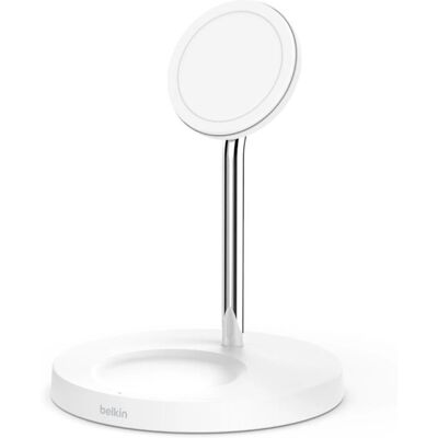 Belkin White BoostCharge PRO 2-in-1 Wireless Charger Stand - Phone & AirPods Belkin White BoostCharge PRO 2-in-1 Wireless Charger Stand - Phone & AirPods