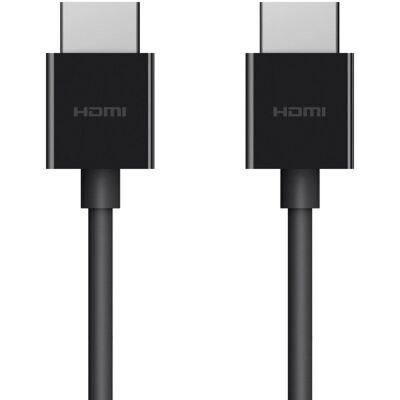 Câble HDMI Ultra Haute Vitesse 4K Belkin - 2m - Noir - Publicité Câble HDMI Ultra Haute Vitesse 4K Belkin - 2m - Noir - Publicité