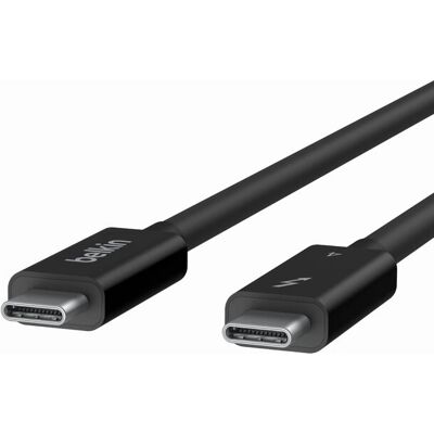 Belkin INZ003BT1MBK Câble Thunderbolt - 1m - Noir - Câble de données - Publicité Belkin INZ003BT1MBK Câble Thunderbolt - 1m - Noir - Câble de données - Publicité