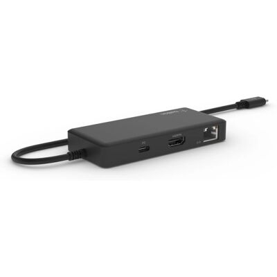 Belkin USB-C 4K Hub - 5 Poorten - Zwart Belkin USB-C 4K Hub - 5 Poorten - Zwart