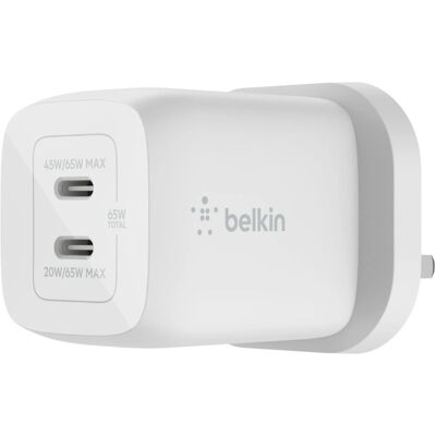 Belkin BoostCharge Pro 65W Dual USB-C Wall Charger - Charger Belkin BoostCharge Pro 65W Dual USB-C Wall Charger - Charger