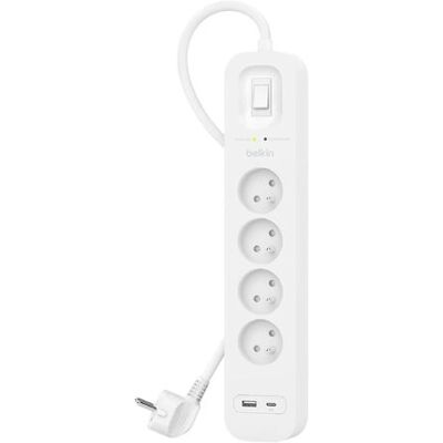 Protector contra sobretensiones Belkin SRB001CA2M - 4 enchufes - 2 m Protector contra sobretensiones Belkin SRB001CA2M - 4 enchufes - 2 m