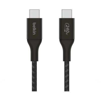 Belkin USB-kabel - Svart - 1m - USB-C 240W Rask lading Belkin USB-kabel - Svart - 1m - USB-C 240W Rask lading
