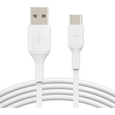Belkin USB-kabel 1m USB-A till USB-C Vit Belkin USB-kabel 1m USB-A till USB-C Vit