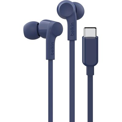 Belkin Sladdade In-ear Hörlurar Musik/Varje dag USB Type-C Blå - Hörlurar Belkin Sladdade In-ear Hörlurar Musik/Varje dag USB Type-C Blå - Hörlurar