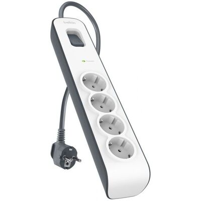 Belkin BSV400vf2M-V2 Steckdosenleiste - 4 Steckdosen, 2 m Kabel Belkin BSV400vf2M-V2 Steckdosenleiste - 4 Steckdosen, 2 m Kabel