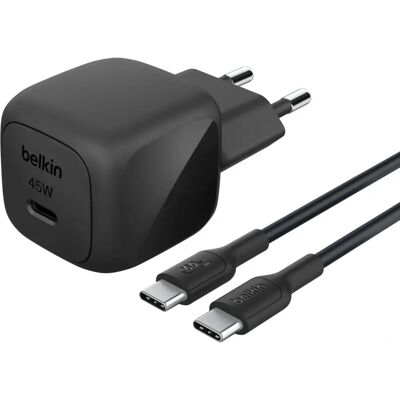 Belkin WCA013kq1MBK-B6 Carregador Universal Preto AC Carregamento Rápido - Carregador Belkin WCA013kq1MBK-B6 Carregador Universal Preto AC Carregamento Rápido - Carregador