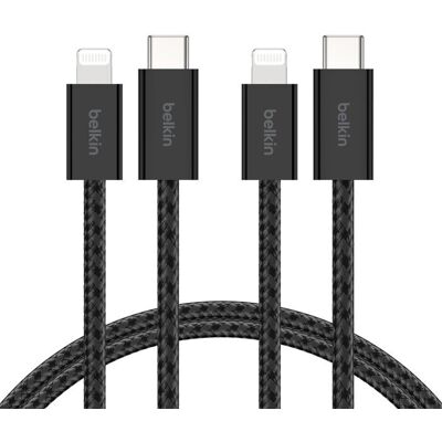 Belkin BoostCharge USB-C till Lightning 5ft - Trassé, Snabbladdningskabel Belkin BoostCharge USB-C till Lightning 5ft - Trassé, Snabbladdningskabel