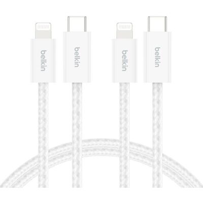 Belkin BoostCharge USB-C till Lightning - Snabbladdning - 5ft - Vit Belkin BoostCharge USB-C till Lightning - Snabbladdning - 5ft - Vit