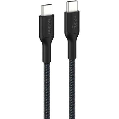 Flettad USB-C till USB-C 240W 1m Kabel från Belkin - USB Kabel Flettad USB-C till USB-C 240W 1m Kabel från Belkin - USB Kabel