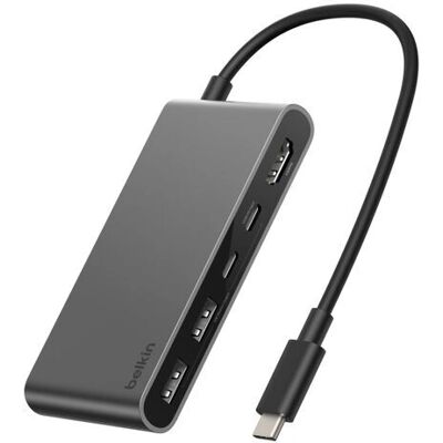 Belkin Connect USB Type-C 5000 Mbit/s Svart - USB Hub Belkin Connect USB Type-C 5000 Mbit/s Svart - USB Hub