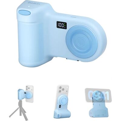 Belkin PowerGrip Phone Holder & Powerbank - Light Blue - Phone Holder & Powerbank Belkin PowerGrip Phone Holder & Powerbank - Light Blue - Phone Holder & Powerbank