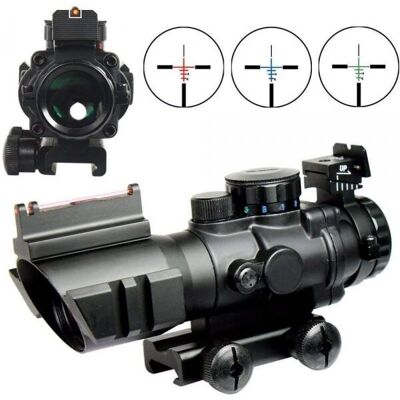 B-Optics Rhino 4x32 Celownik z Kolorowym Podświetleniem B-Optics Rhino 4x32 Celownik z Kolorowym Podświetleniem