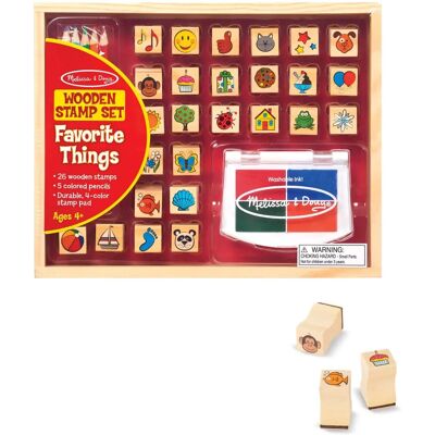 Melissa & Doug 19362 Multicolour Stamp Set for Kids - Arts & Crafts Melissa & Doug 19362 Multicolour Stamp Set for Kids - Arts & Crafts