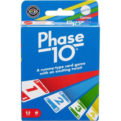 Mattel Games - Phase 10 Card Game - Family Strategy Game Mattel Games - Phase 10 Card Game - Family Strategy Game