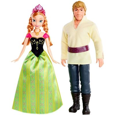 Bambola Mattel BDK35 Anna & Kristoff - Frozen Disney da Collezione Bambola Mattel BDK35 Anna & Kristoff - Frozen Disney da Collezione