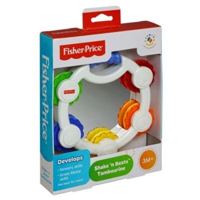 Fisher-Price Shake ’n Beats Tambourin pour bébé - Hochet - Publicité Fisher-Price Shake ’n Beats Tambourin pour bébé - Hochet - Publicité